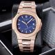 Best Clone Patek Philippe Nautilus Frosted Rose Gold Watches 40mm (4)_th.jpg